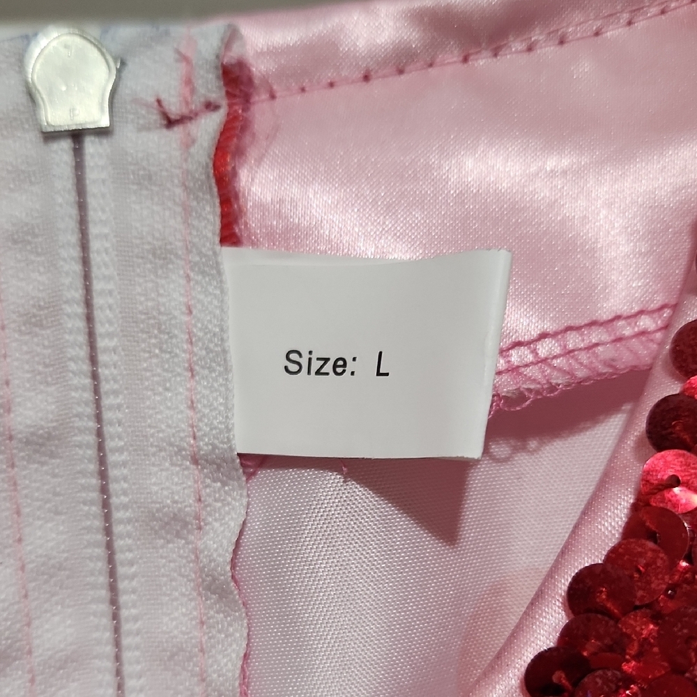 Pink Heart Patterned Satin Top - Picture 3 of 9
